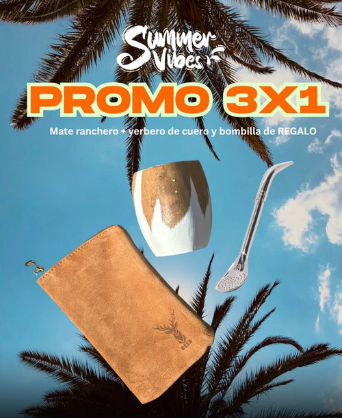 Combo 3x1:Mate+bombilla+yerbero 40%OFF