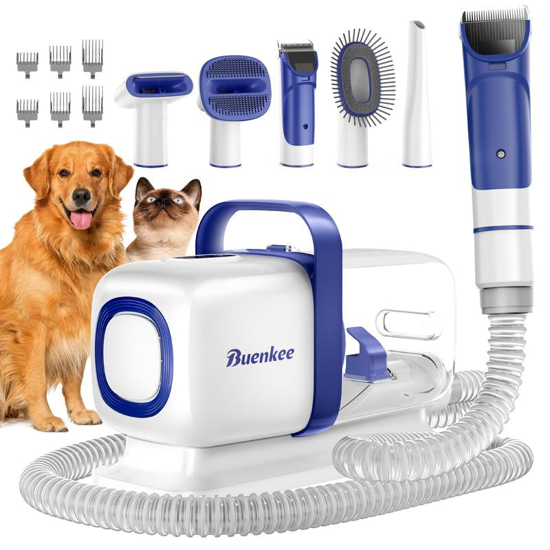 Ultimate Pet Grooming Kit with Vacuum – Quiet Dog Clipper, Shedding Brush & Cleaning Tool for Dogs and Cats!